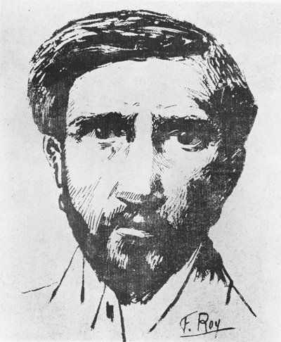 Portrait of Charles Maurras, c.1898 by F. Roy